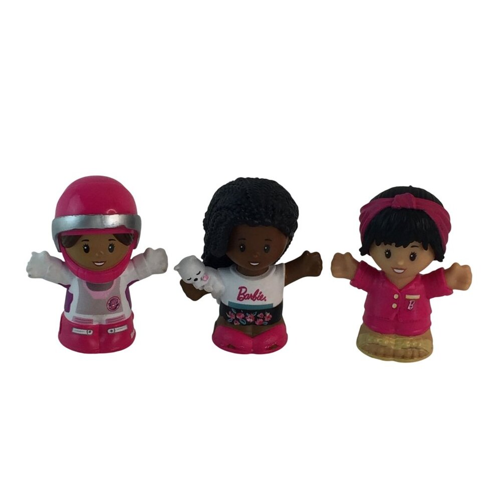 Fisher Price Little People Barbie Figures Astronaut African American Asian‎ Girl
